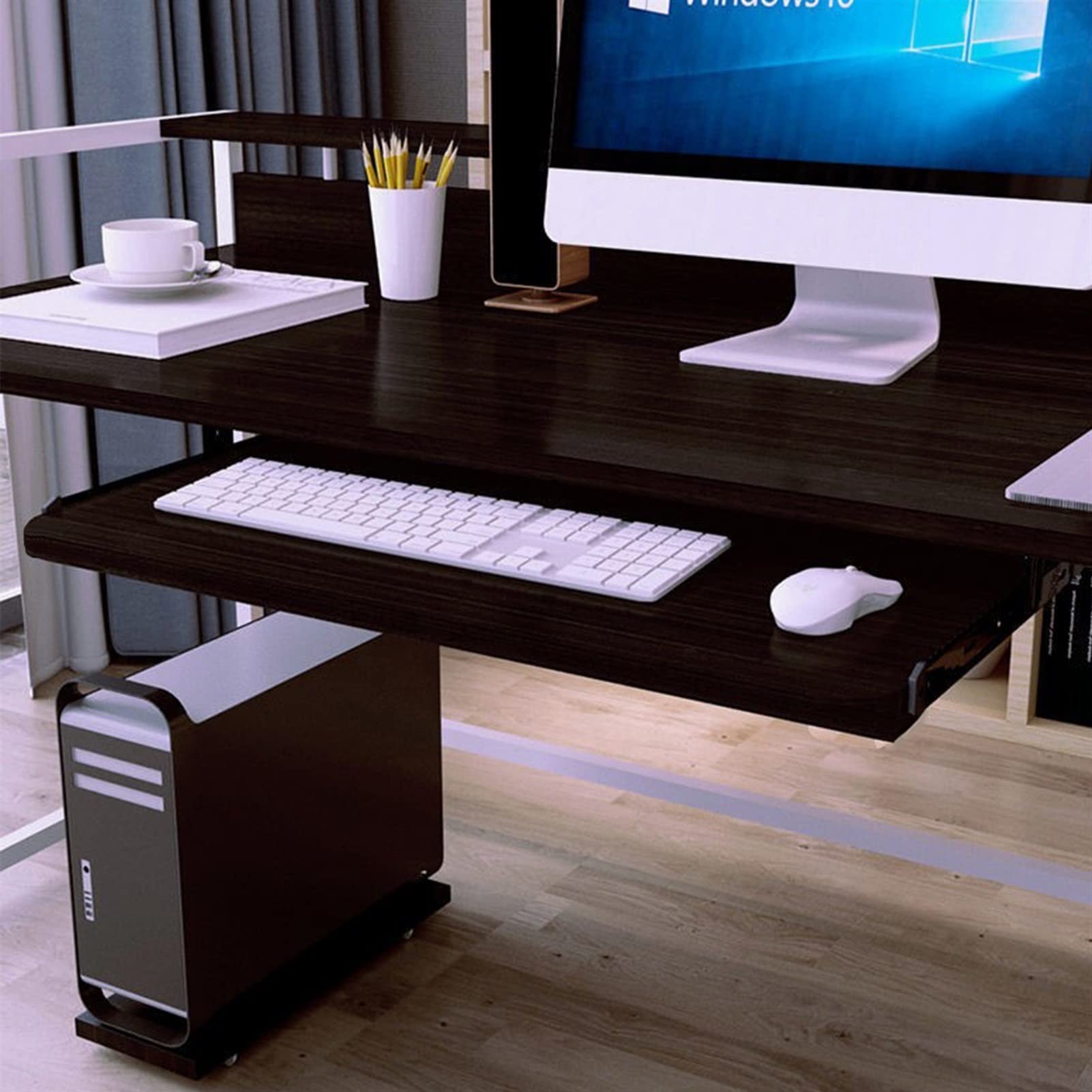 Amazon.co.jp: 5色 キーボードトレイ スライド式 キーボード引き出し